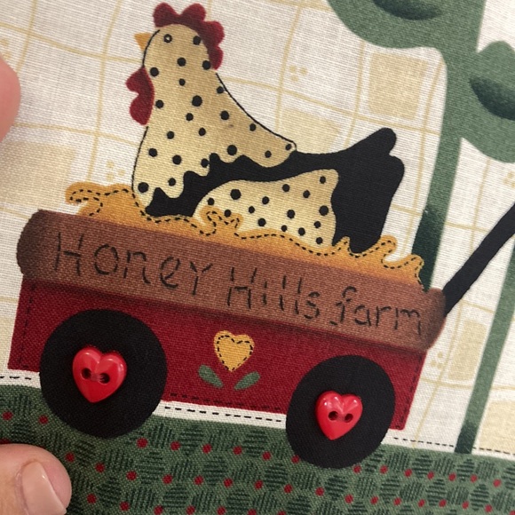 Handmade Vest Womens Medium Red Green Country Bears Cute 90s Mom Normcore - Picture 10 of 13